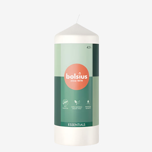 Bolsius Stompkaars (White) Brandduur ca 42 uur